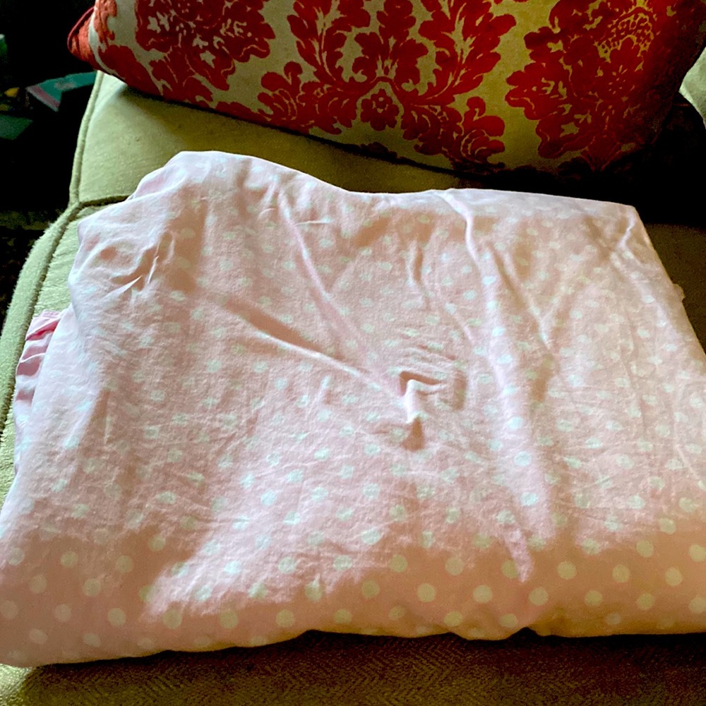 Pottery Barn twin plaid bed-shirt